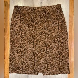Loft brown wool skirt size 6